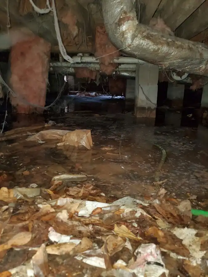 Crawl space flood assessment for Commercial Water Damage Restoration in Cazenovia